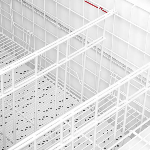 Ladă frigorifică de supermarket refrigerare / congelare Tefcold SFI185B HC-CF VS, neagră, 500 l