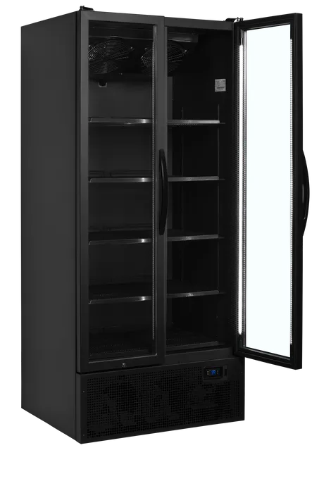 Vitrină frigorifică verticală Tefcold FS890H BLACK, neagră, 535 l