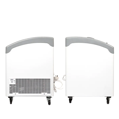 Ladă congelare pentru înghețată cu capace de sticlă Tefcold NIC501SCEB, 367 l