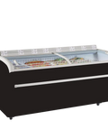 Ladă congelare de supermarket Tefcold TWIN 220B-F, neagră, 1255 l