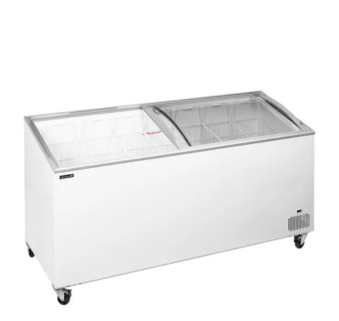 Ladă congelare pentru înghețată cu capace de sticlă Tefcold IC552SCEB, 481 l