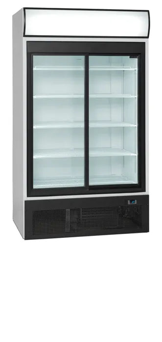 Vitrină frigorifică verticală cu 2 uși și panou luminos Tefcold FSC1950S, 710 l