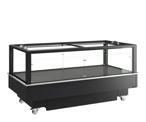 Vitrină frigorifică de impuls refrigerare / congelare Tefcold EIB-D1020-B1, neagră, 427 l