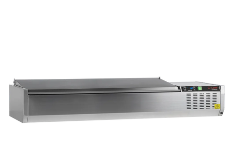 Vitrină frigorifică de ingrediente GN 1/4 Tefcold G-Line GVC33-160 S/S, 36,4 l