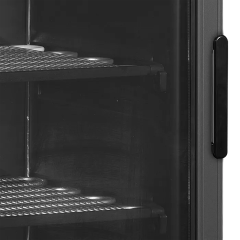 Vitrină congelare verticală Tefcold UFSC371G Black L/H, ușă cu deschidere pe stânga, 270 l