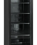 Vitrină frigorifică verticală Tefcold SCU1425H, neagră, 263 l