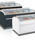 Ladă congelare de supermarket Tefcold TWIN 220B-F, neagră, 1255 l