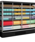 Vitrină frigorifică deschisă (multideck) de supermarket Tefcold Galaxy+ GP26FGD Black, 1258 l