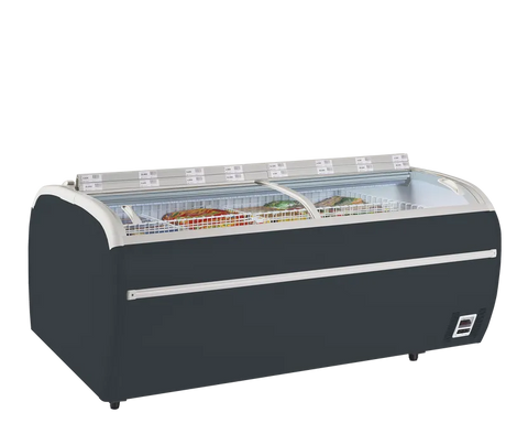 Ladă frigorifică de supermarket refrigerare / congelare Tefcold TWIN 220A-CF, antracit, 1255 l