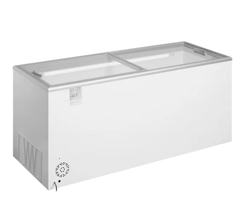 Ladă congelare pentru înghețată cu capace de sticlă Tefcold IDA600-W1, 489 l