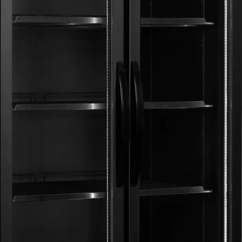 Vitrină frigorifică verticală Tefcold FS890H BLACK, neagră, 535 l