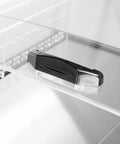 Vitrină frigorifică de impuls Tefcold PDC126 VS SL LED, neagră, 190 l