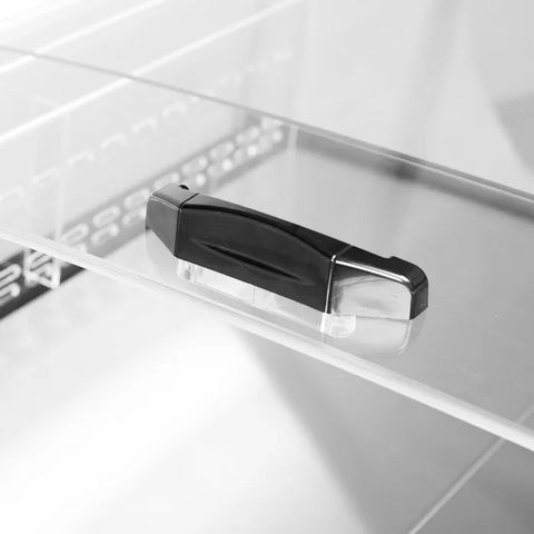 Vitrină frigorifică de impuls Tefcold PDC126 VS SL LED, neagră, 190 l