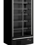 Vitrină frigorifică deschisă (multideck) de supermarket Tefcold Galaxy+ GP10FGD Black, 472 l