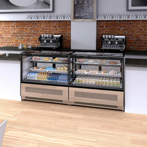 Vitrină frigorifică orizontală (tejghea) Tefcold LPD1200F/BLACK, 191 l