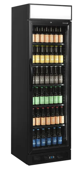 Frigider băuturi Tefcold CEV435CP BLACK, negru, 219 l