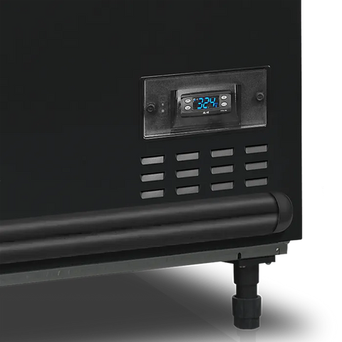 Ladă frigorifică de supermarket refrigerare / congelare Tefcold SFI210B-CF VS, neagră, 584 l