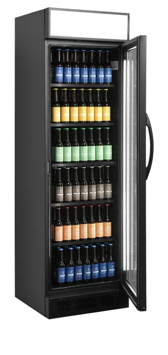 Frigider băuturi Tefcold CEV425CP BLACK, negru, 219 l