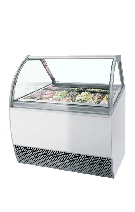 Vitrină ventilată de înghețată la cupă ISA MILLENNIUM LX12, 118 l