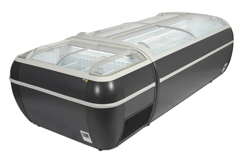 Ladă congelare de supermarket Tefcold TWIN HEAD A-F, antracit, 334 l