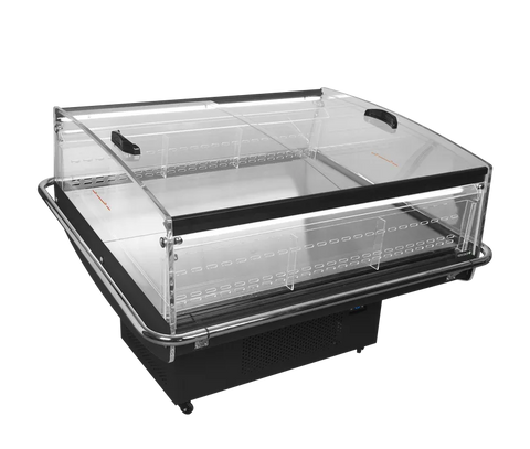 Vitrină frigorifică de impuls Tefcold PDC126 VS SL LED, neagră, 190 l