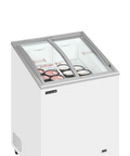 Ladă congelare pentru înghețată cu capace de sticlă Tefcold IC102SCEB, 85 l