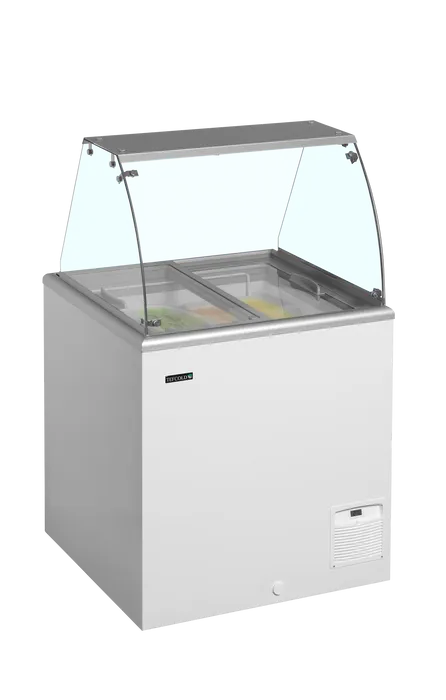 Ladă pentru înghețată la cupă Tefcold IDA200-W1+, 163 l