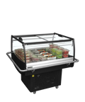 Vitrină frigorifică de impuls Tefcold PDC90SL-2, neagră, 105 l
