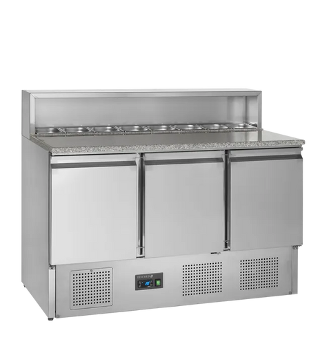 Masă frigorifică pentru pizza GN 1/1 Tefcold PT930, 368 l