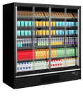 Vitrină frigorifică deschisă (multideck) de supermarket Tefcold Galaxy+ GP20FGD Black, 943 l
