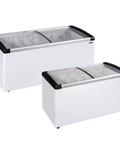 Ladă congelare pentru înghețată cu capace de sticlă Tefcold IDB400-W1, 312 l