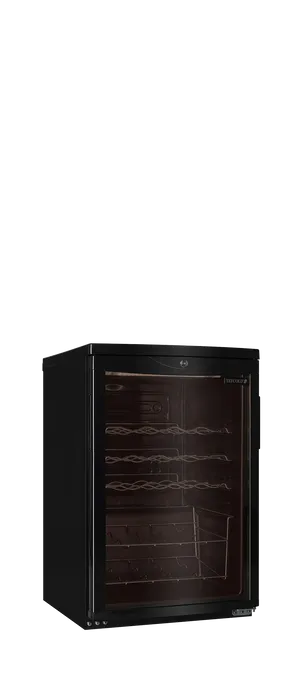 Vitrină de vin încorporabilă sub blat Tefcold SC85 BLACK, neagră, 85 l