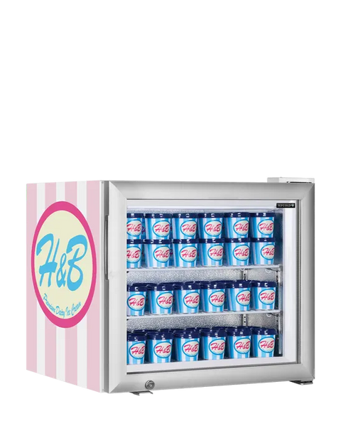 Vitrină congelare de banc Tefcold UF50G, 48 l