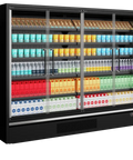 Vitrină frigorifică deschisă (multideck) de supermarket Tefcold Galaxy+ GP26FGD Maxi Black, 1610 l