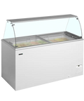 Ladă pentru înghețată la cupă Tefcold IDA500-W1+, 408 l