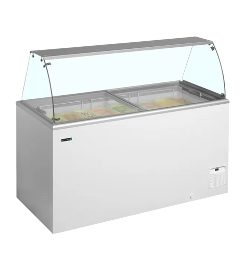 Ladă pentru înghețată la cupă Tefcold IDA500-W1+, 408 l