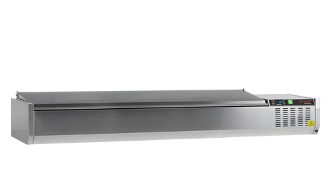 Vitrină frigorifică de ingrediente GN 1/3 Tefcold G-Line GVC38-200 S/S, 63,9 l