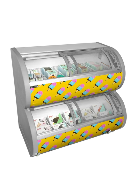 Vitrină congelare pe două niveluri Tefcold TD500, 408 l