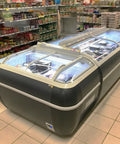 Ladă congelare de supermarket Tefcold TWIN 220A-F, antracit, 1255 l