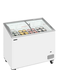 Ladă congelare pentru înghețată cu capace de sticlă Tefcold IC302SCEB, 230 l