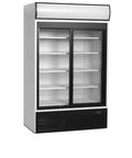 Vitrină frigorifică verticală cu 2 uși și panou luminos Tefcold FSC1200S, 645 l
