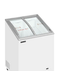 Ladă congelare pentru înghețată cu capace de sticlă Tefcold IC102SCEB, 85 l
