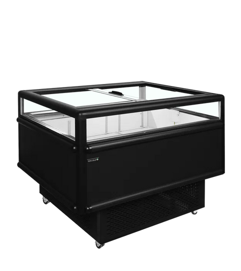 Vitrină frigorifică de impuls refrigerare / congelare Tefcold UHD201 /Black, neagră, 165 l