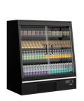 Vitrină frigorifică deschisă (multideck) de supermarket Tefcold Galaxy+ GPL14FGD Black / DF, 360 l