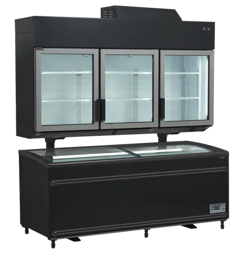 Vitrină de perete refrigerare / congelare Tefcold MTF185B VS, 545 l