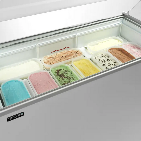 Ladă pentru înghețată la cupă Tefcold IC401SCE+SO, 325 l
