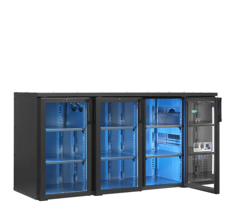 Frigider bar orizontal (back bar) premium Serrco by Tefcold SCL-222GMU+, 422 l