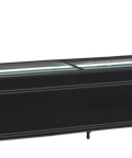 Ladă frigorifică de supermarket refrigerare / congelare Tefcold SFI250B-CF VS, neagră, 718 l