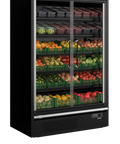 Vitrină frigorifică deschisă (multideck) de supermarket Tefcold Galaxy+ GP14FGD Black, 629 l