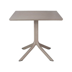 Masă cu blat 80x80 cm, tortora Clip 80